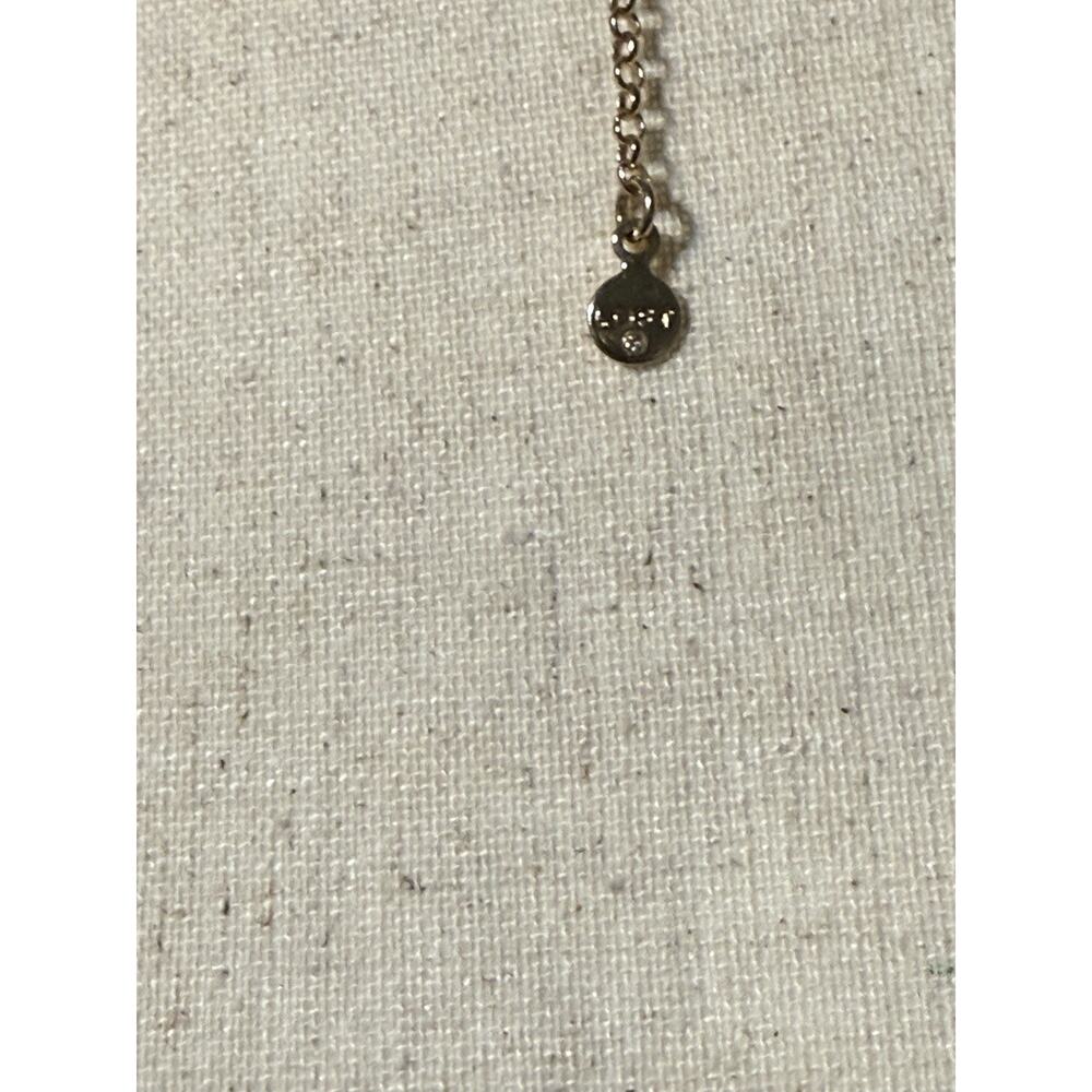 Ann Taylor LOFT Gold Tone Lariat Necklace Crystal Rhinestones 16–18 Inch - Picture 9 of 10